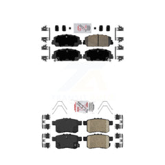 AmeriBRAKES KNF-100698 Disc Brake Pad for 2016-2017 Honda Accord - Front and Rear