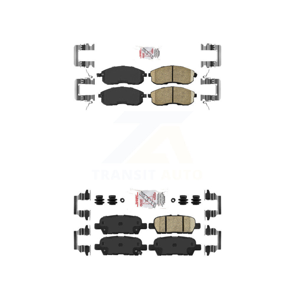 AmeriBRAKES KNF-100699 Disc Brake Pad for 2007-2017 Nissan Juke, Nissan Altima, Nissan Sentra - Front and Rear