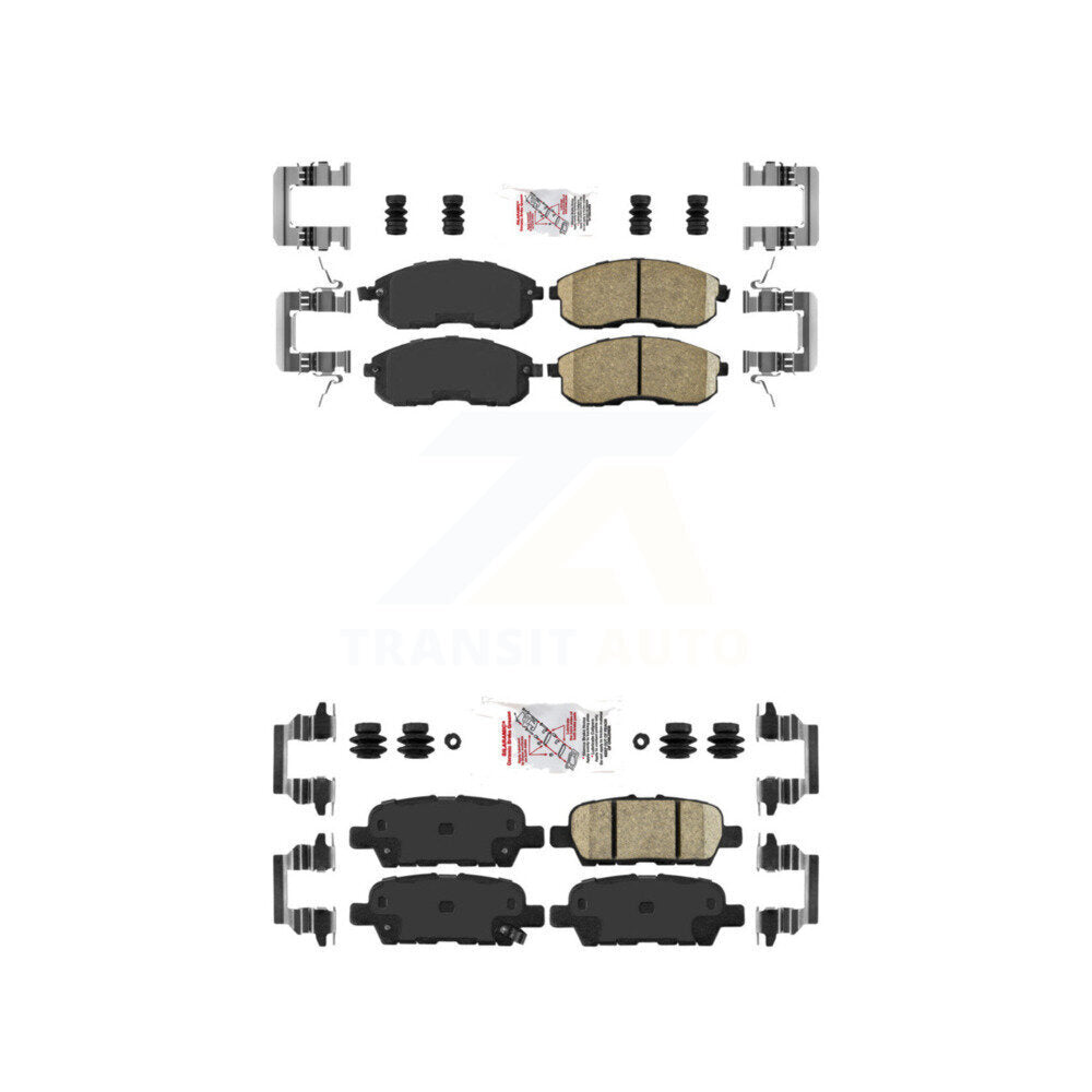 AmeriBRAKES KNF-100700 Disc Brake Pad for 2007-2017 Nissan Juke, Nissan Altima, Nissan Sentra - Front and Rear