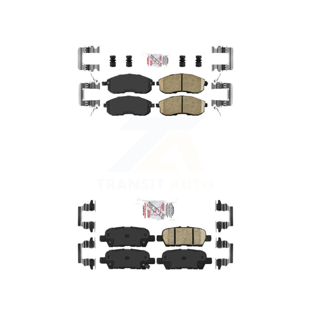 AmeriBRAKES KNF-100701 Disc Brake Pad for 2007-2017 Nissan Juke, Nissan Altima, Nissan Sentra - Front and Rear