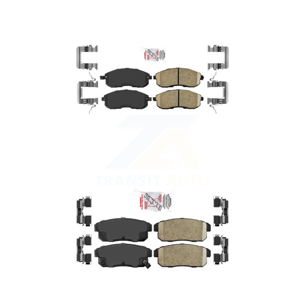 AmeriBRAKES KNF-100702 Disc Brake Pad for 2000-2003 Nissan Maxima, INFINITI I30 - Front and Rear