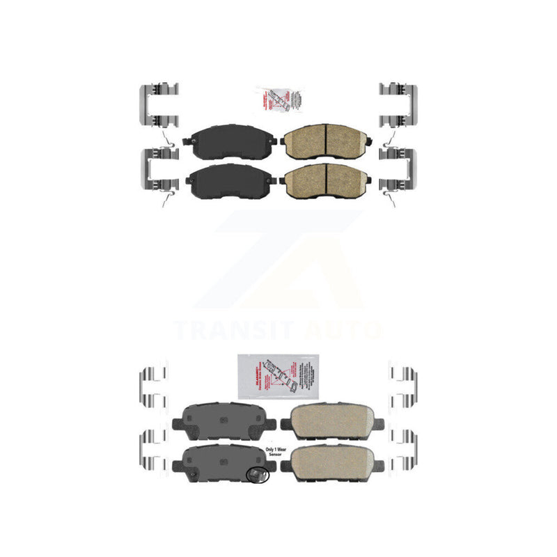 AmeriBRAKES KNF-100704 Disc Brake Pad for 2007-2017 Nissan Juke, Nissan Altima, Nissan Sentra - Front and Rear