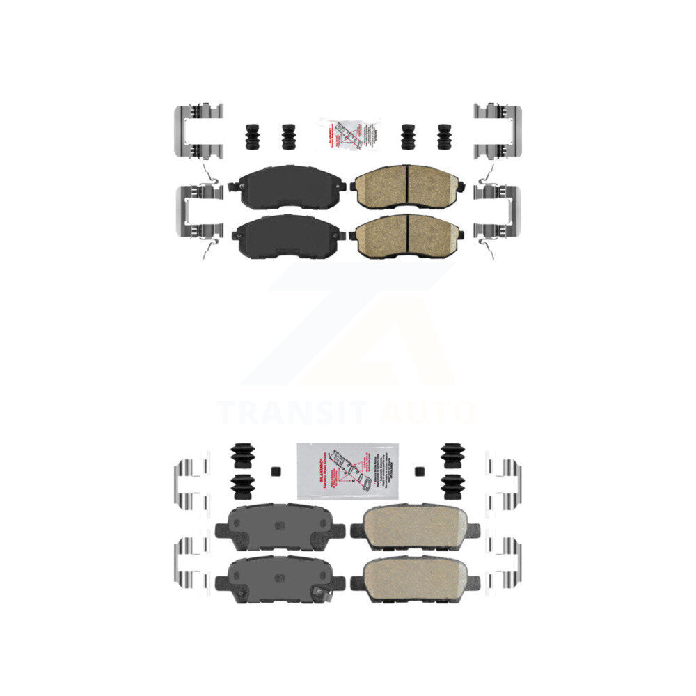 AmeriBRAKES KNF-100709 Disc Brake Pad for 2007-2017 Nissan Juke, Nissan Altima, Nissan Sentra - Front and Rear