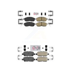 AmeriBRAKES KNF-100709 Disc Brake Pad for 2007-2017 Nissan Juke, Nissan Altima, Nissan Sentra - Front and Rear