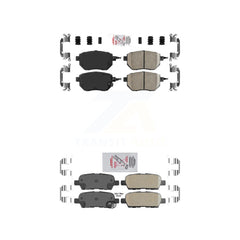 AmeriBRAKES KNF-100710 Disc Brake Pad for 2003-2012 Nissan Murano, INFINITI FX35 and More - Front and Rear