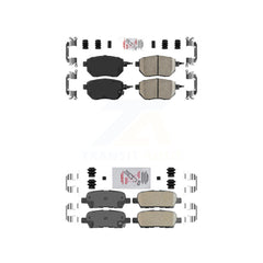 AmeriBRAKES KNF-100711 Disc Brake Pad for 2003-2012 Nissan Murano, INFINITI FX35 and More - Front and Rear