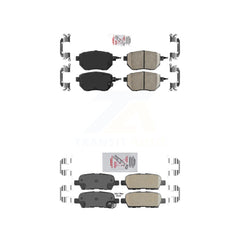 AmeriBRAKES KNF-100712 Disc Brake Pad for 2003-2012 Nissan Murano, INFINITI FX35 and More - Front and Rear