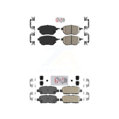 AmeriBRAKES KNF-100713 Disc Brake Pad for 2003-2012 Nissan Murano, INFINITI FX35 and More - Front and Rear