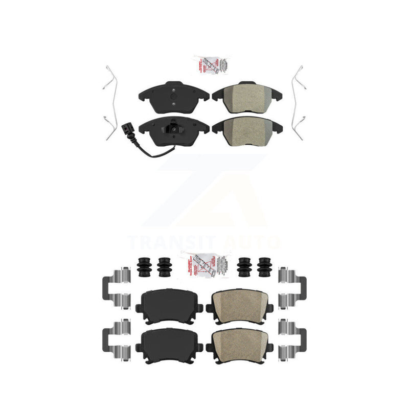 AmeriBRAKES KNF-100716 Disc Brake Pad for 2005-2017 Volkswagen CC, Audi TT and More - Front and Rear