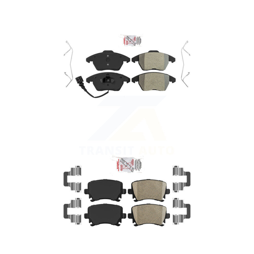 AmeriBRAKES KNF-100717 Disc Brake Pad for 2005-2017 Volkswagen CC, Audi TT and More - Front and Rear