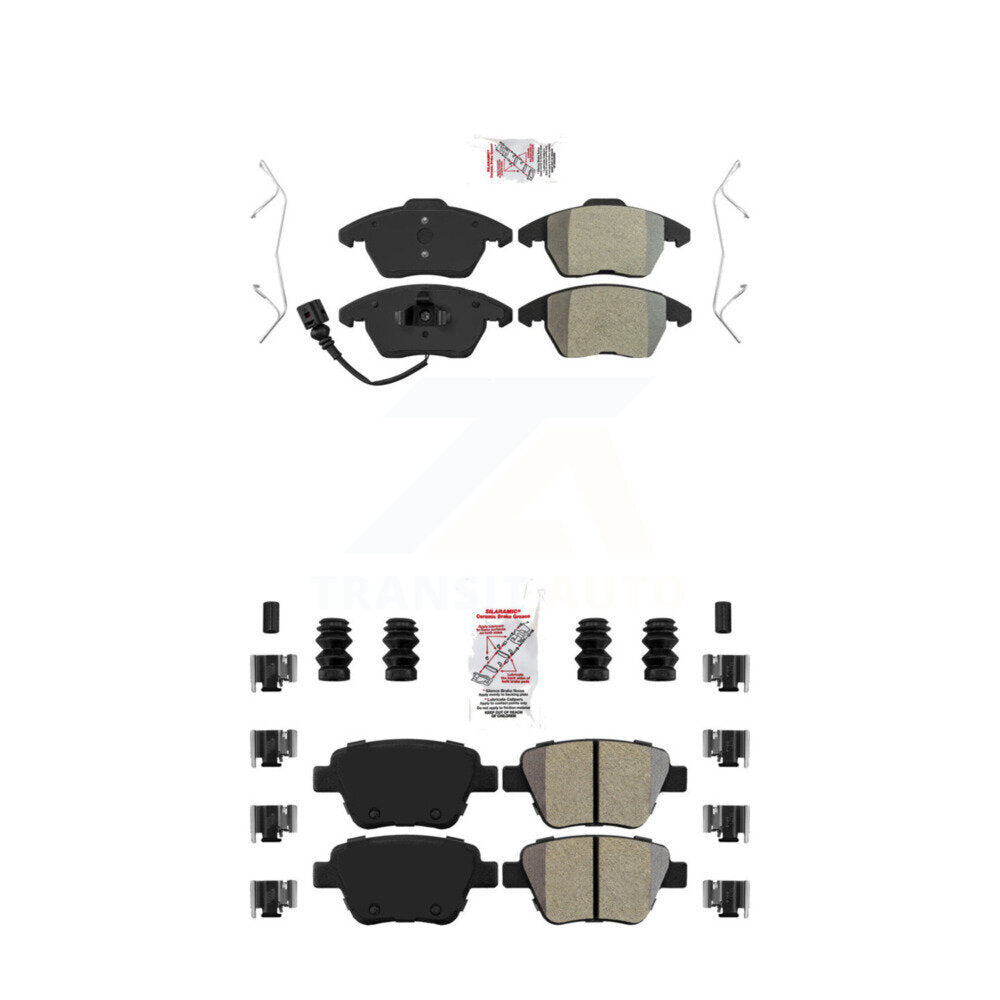 AmeriBRAKES KNF-100721 Disc Brake Pad for 2009-2019 Volkswagen Jetta, Volkswagen Golf and More - Front and Rear