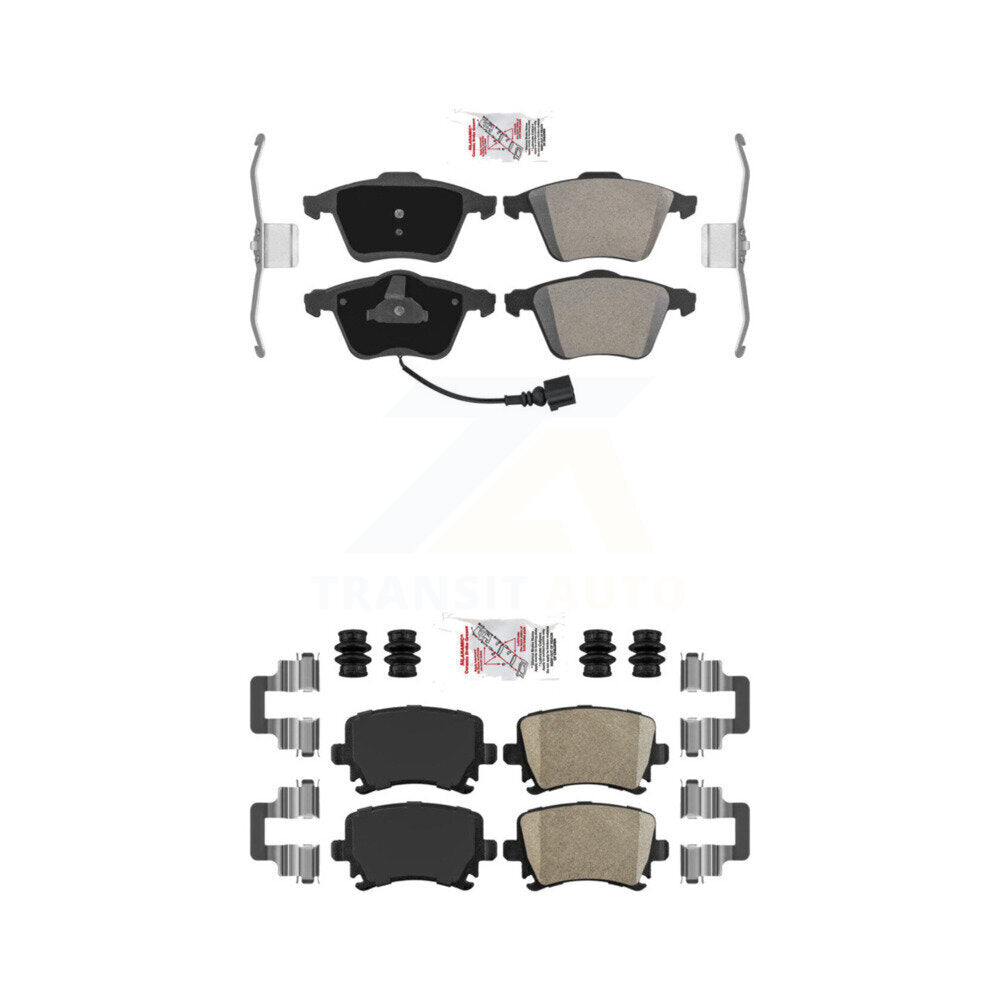 AmeriBRAKES KNF-100726 Disc Brake Pad for 2008-2015 Audi TTS Quattro, Audi TT Quattro - Front and Rear