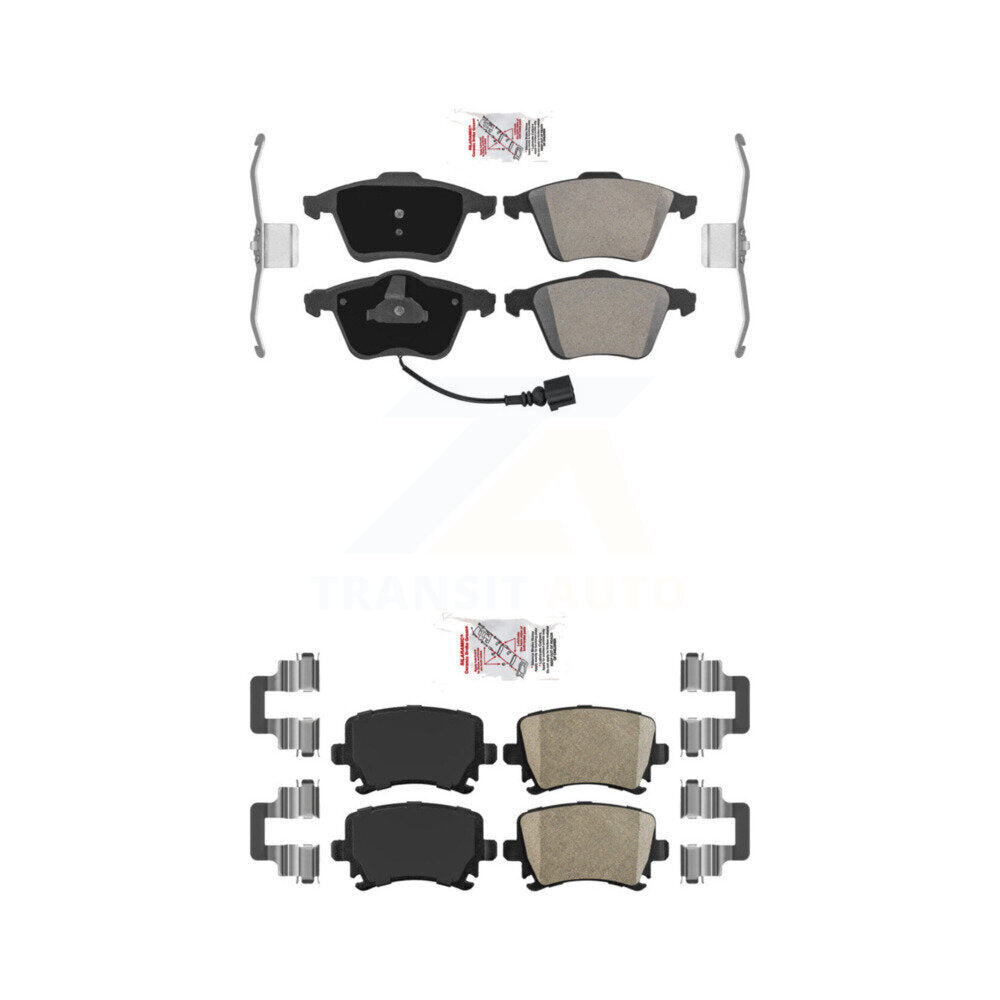 AmeriBRAKES KNF-100727 Disc Brake Pad for 2008-2015 Audi TTS Quattro, Audi TT Quattro - Front and Rear