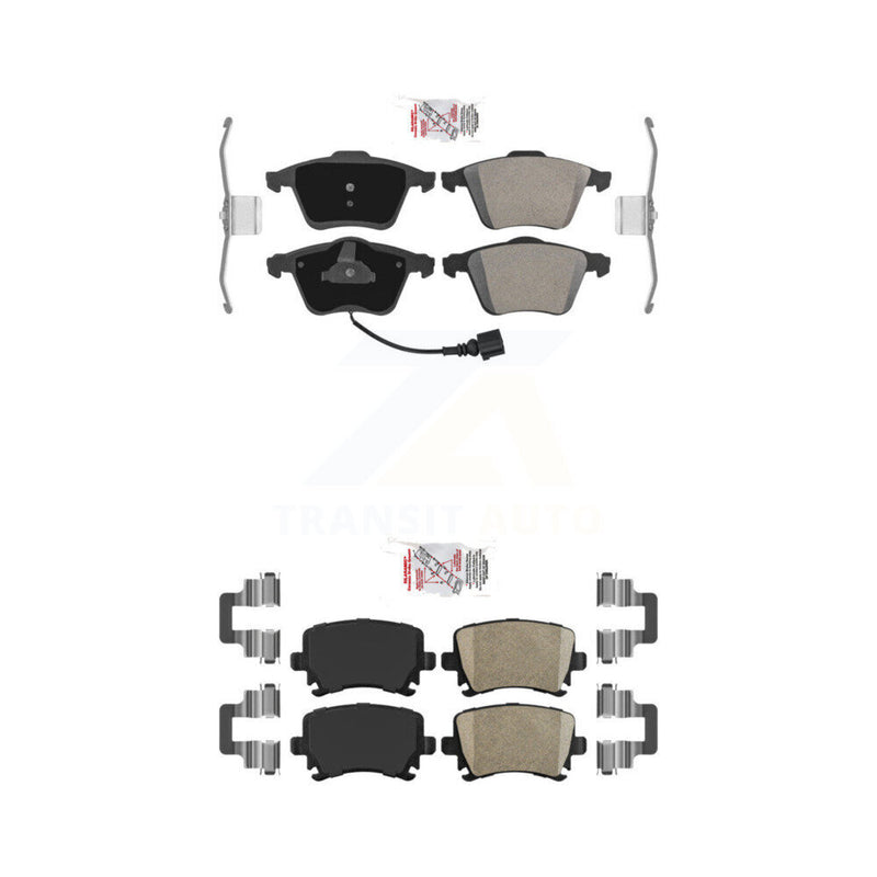 AmeriBRAKES KNF-100727 Disc Brake Pad for 2008-2015 Audi TTS Quattro, Audi TT Quattro - Front and Rear