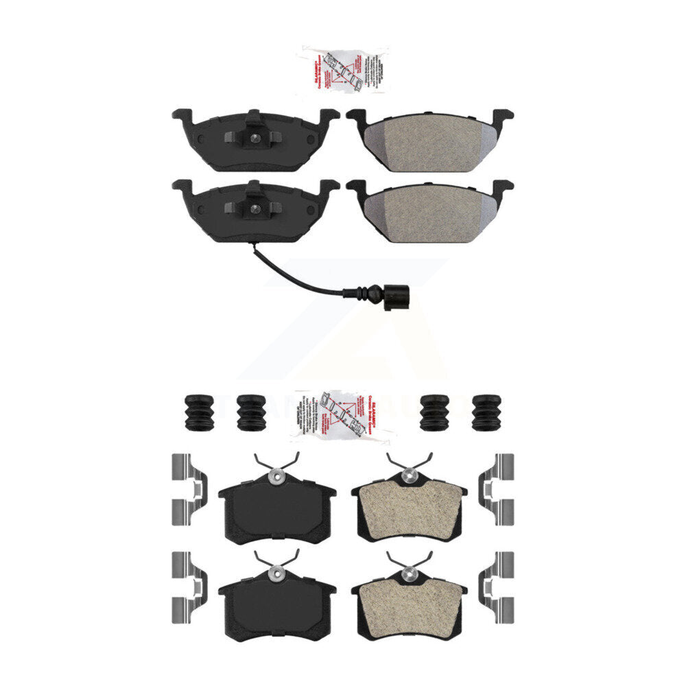 AmeriBRAKES KNF-100730 Disc Brake Pad for 1999-2010 Volkswagen Beetle, Volkswagen Jetta - Front and Rear