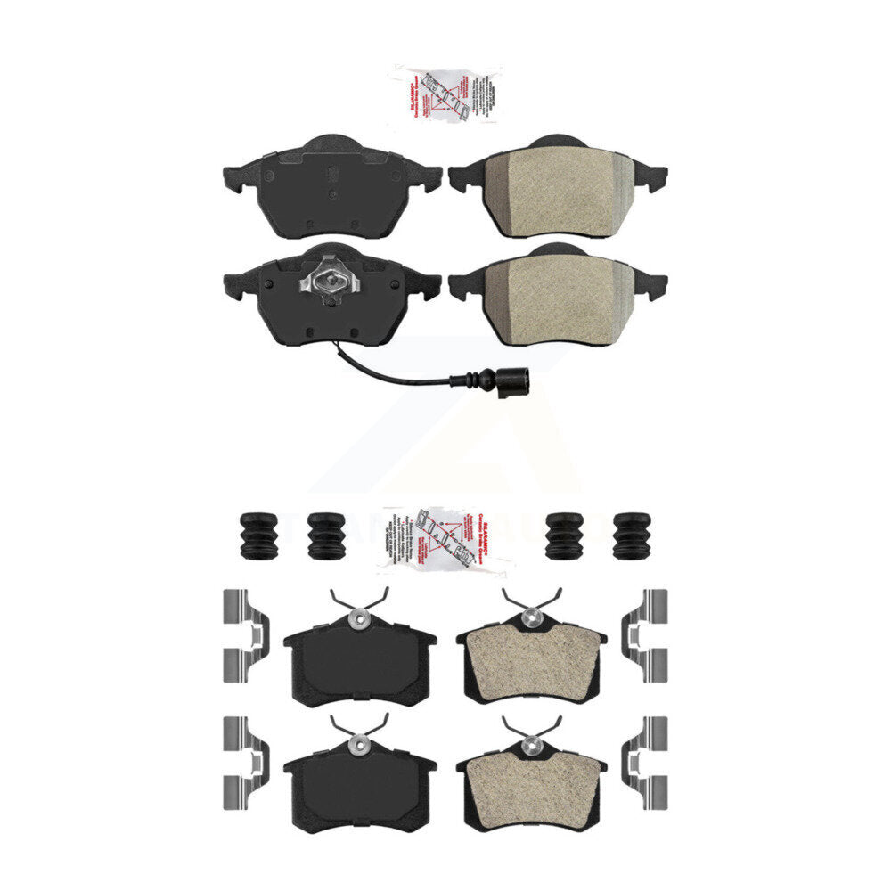 AmeriBRAKES KNF-100732 Disc Brake Pad for 1996-2010 Volkswagen Beetle, Volkswagen Golf and More - Front and Rear