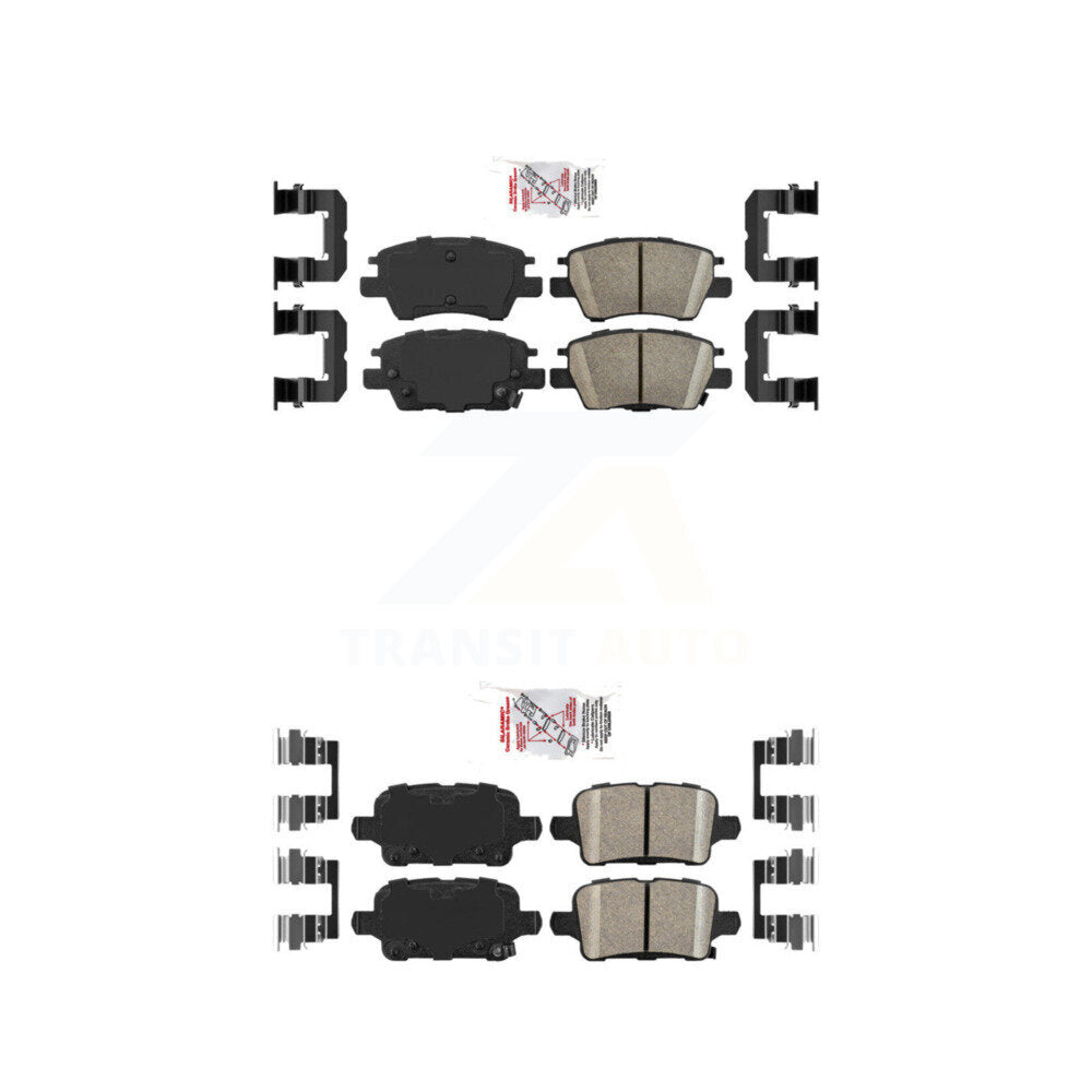 AmeriBRAKES KNF-100736 Disc Brake Pad for 2016-2022 Chevrolet Bolt EUV, Chevrolet Bolt EV and More - Front and Rear