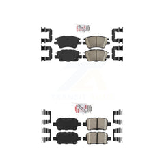 AmeriBRAKES KNF-100736 Disc Brake Pad for 2016-2022 Chevrolet Bolt EUV, Chevrolet Bolt EV and More - Front and Rear