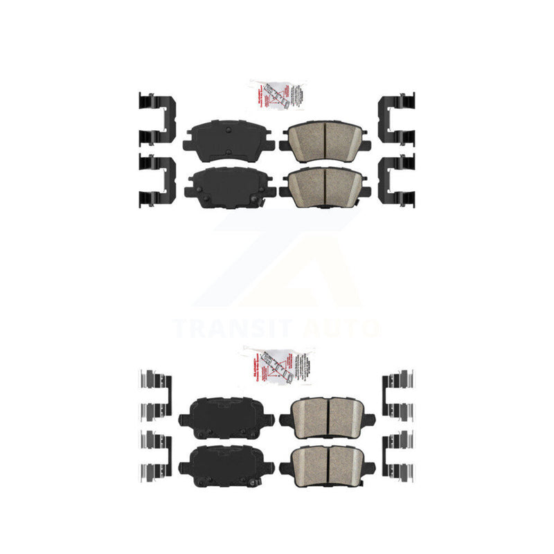 AmeriBRAKES KNF-100736 Disc Brake Pad for 2016-2022 Chevrolet Bolt EUV, Chevrolet Bolt EV and More - Front and Rear
