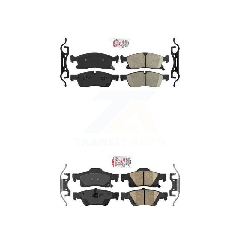 AmeriBRAKES KNF-100740 Disc Brake Pad for 2011-2022 Jeep Grand Cherokee WK, Dodge Durango, Jeep Grand Cherokee - Front and Rear