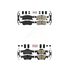 AmeriBRAKES KNF-100741 Disc Brake Pad for 2011-2022 Jeep Grand Cherokee WK, Dodge Durango, Jeep Grand Cherokee - Front and Rear