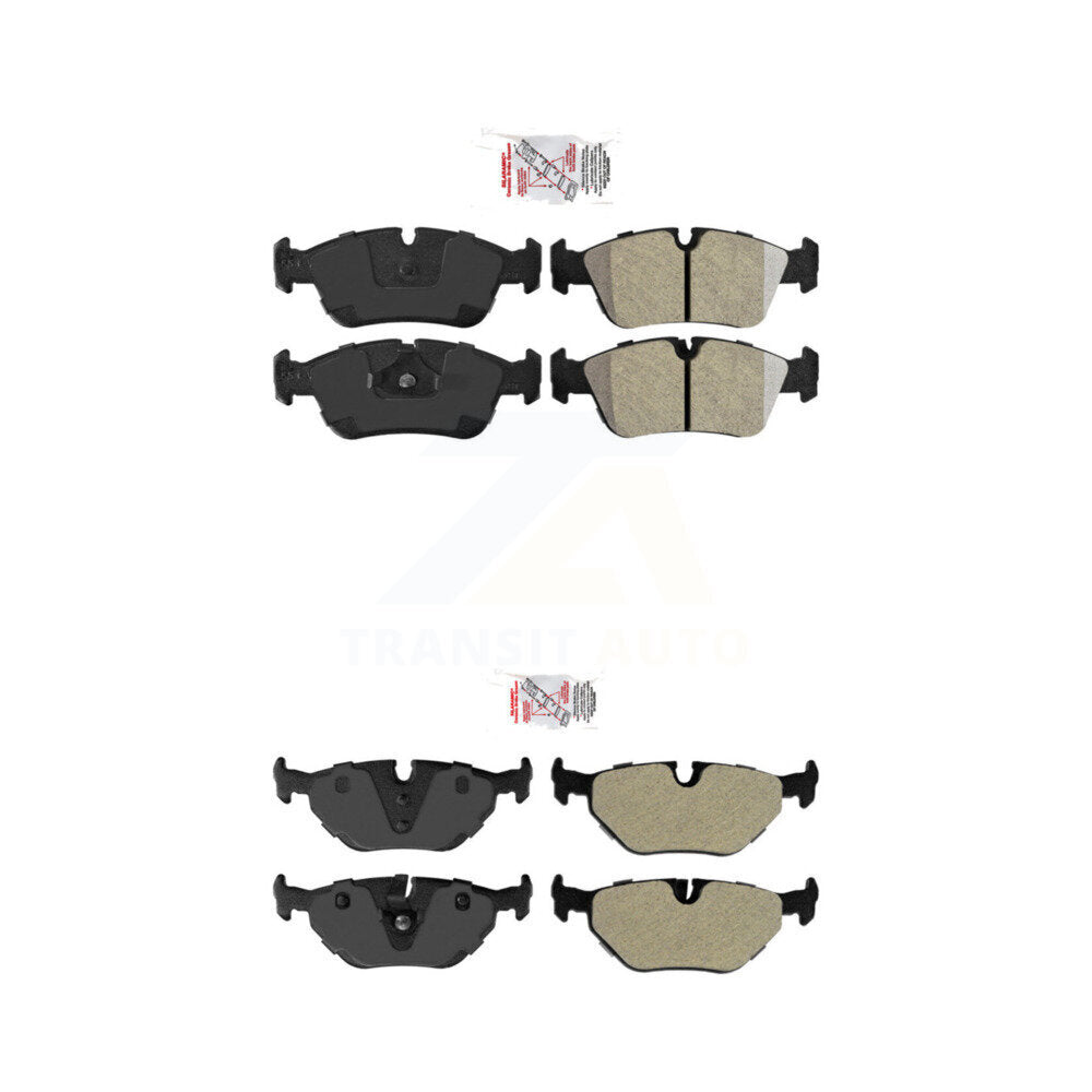 AmeriBRAKES KNF-100748 Disc Brake Pad for 1992-2008 BMW Z4, BMW 320i and More - Front and Rear