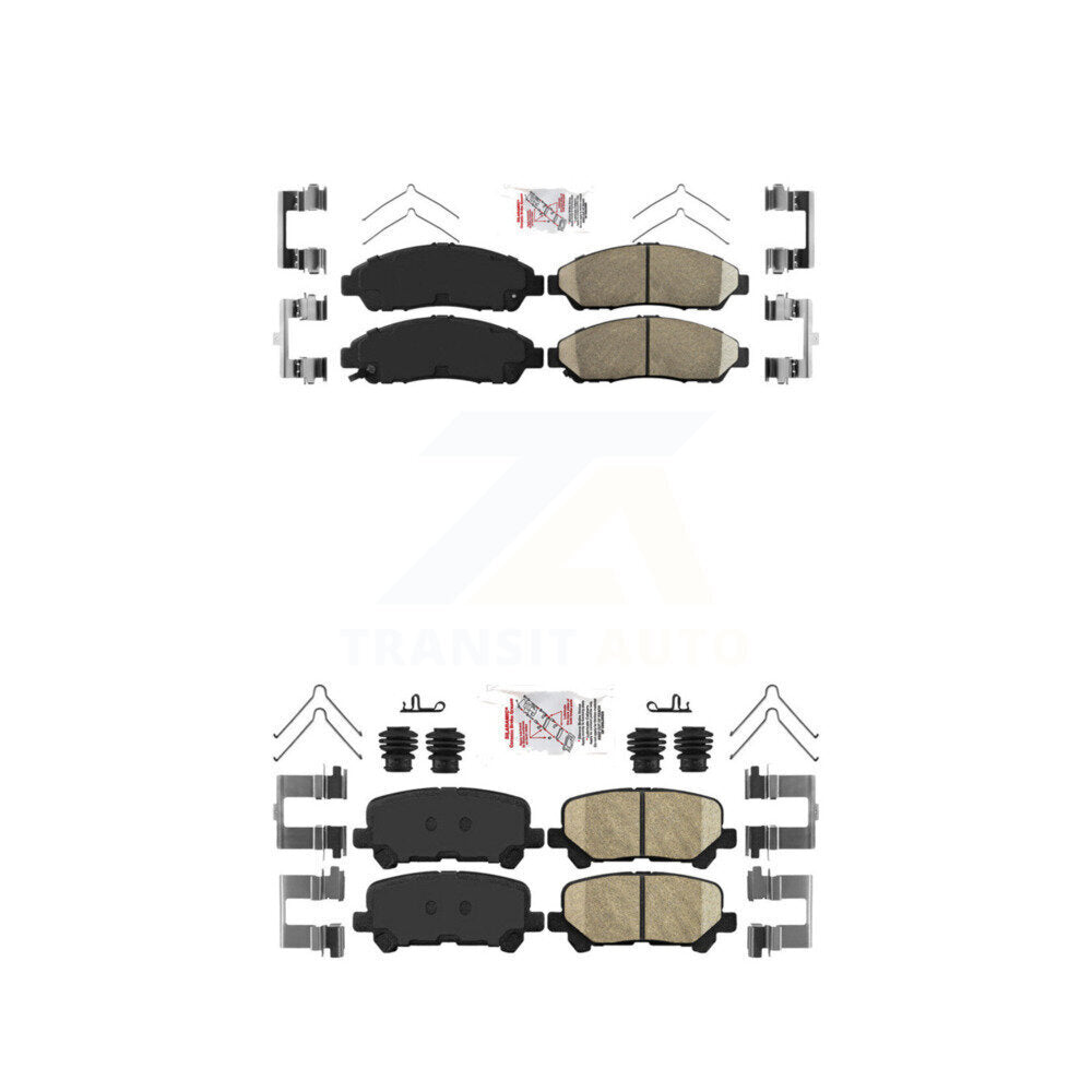 AmeriBRAKES KNF-100752 Disc Brake Pad for 2007-2015 Acura ZDX, Honda Pilot, Acura MDX - Front and Rear