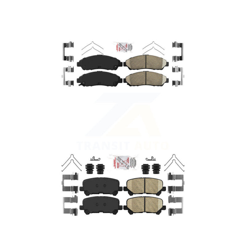 AmeriBRAKES KNF-100752 Disc Brake Pad for 2007-2015 Acura ZDX, Honda Pilot, Acura MDX - Front and Rear
