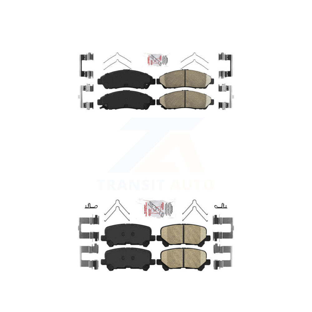 AmeriBRAKES KNF-100753 Disc Brake Pad for 2007-2015 Acura ZDX, Honda Pilot, Acura MDX - Front and Rear