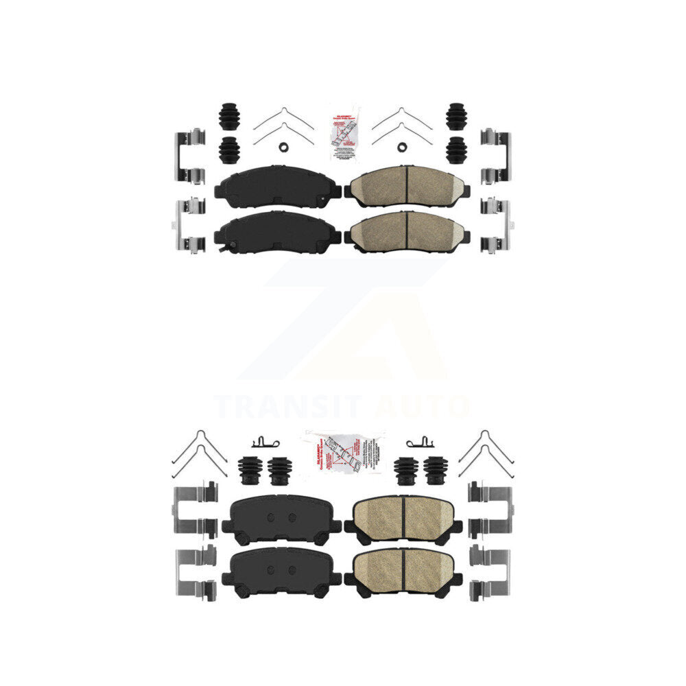 AmeriBRAKES KNF-100754 Disc Brake Pad for 2007-2015 Acura ZDX, Honda Pilot, Acura MDX - Front and Rear