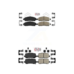 AmeriBRAKES KNF-100756 Disc Brake Pad for 2014-2020 Acura RLX - Front and Rear