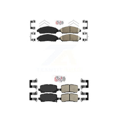 AmeriBRAKES KNF-100757 Disc Brake Pad for 2014-2020 Acura RLX - Front and Rear