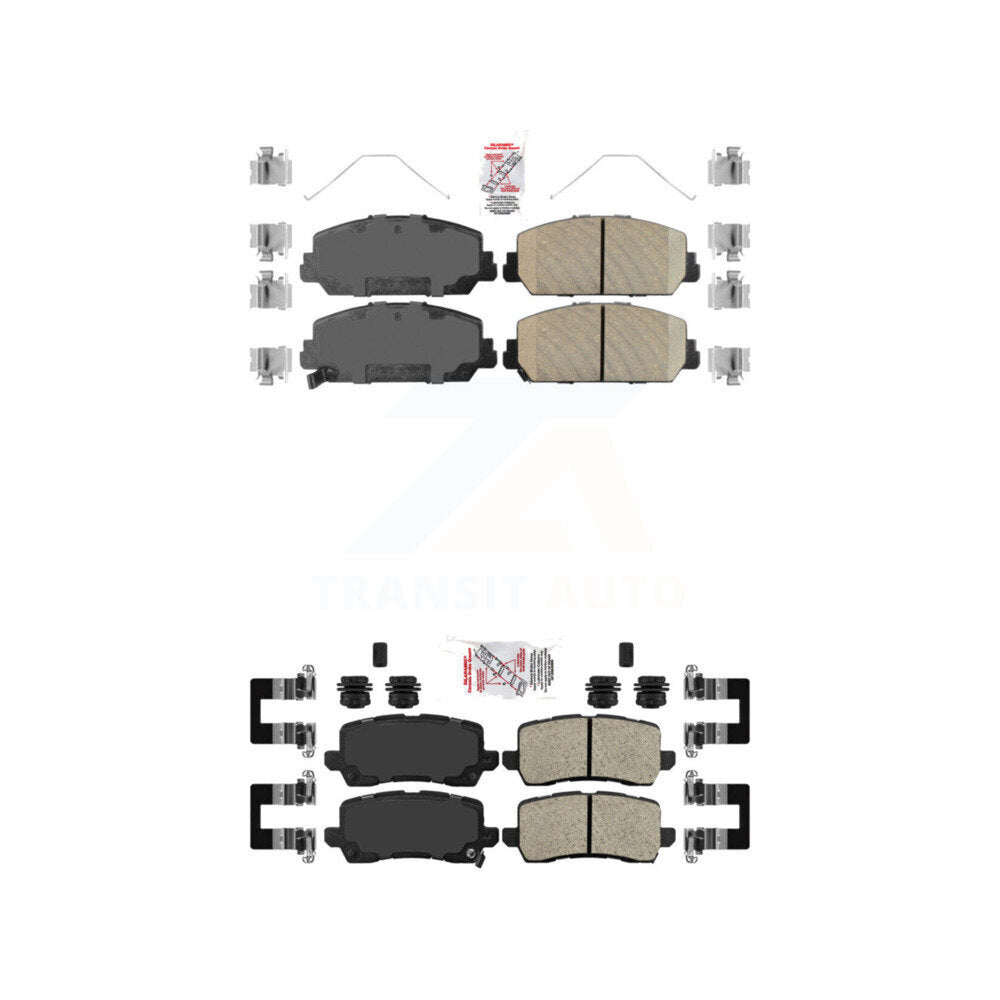 AmeriBRAKES KNF-100758 Disc Brake Pad for 2014-2020 Acura RLX - Front and Rear