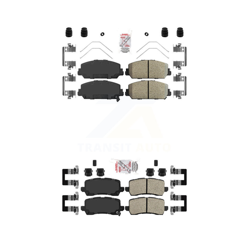 AmeriBRAKES KNF-100760 Disc Brake Pad for 2014-2020 Acura RLX - Front and Rear
