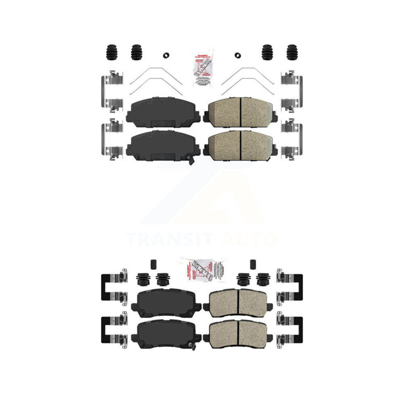 AmeriBRAKES KNF-100760 Disc Brake Pad for 2014-2020 Acura RLX - Front and Rear