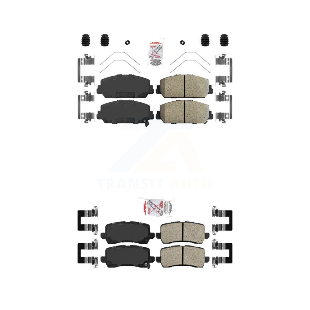 AmeriBRAKES KNF-100761 Disc Brake Pad for 2014-2020 Acura RLX - Front and Rear