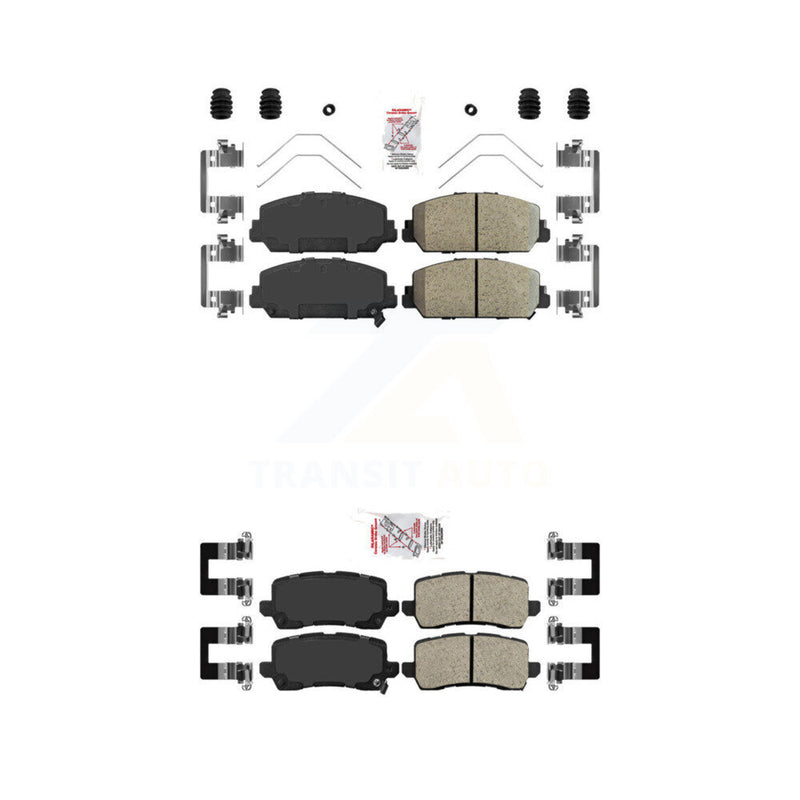 AmeriBRAKES KNF-100761 Disc Brake Pad for 2014-2020 Acura RLX - Front and Rear