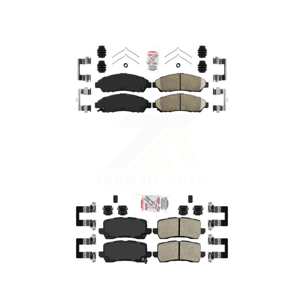 AmeriBRAKES KNF-100762 Disc Brake Pad for 2014-2020 Acura RLX - Front and Rear