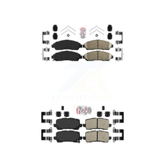 AmeriBRAKES KNF-100762 Disc Brake Pad for 2014-2020 Acura RLX - Front and Rear