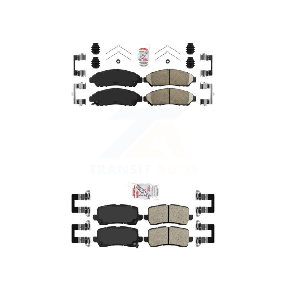 AmeriBRAKES KNF-100763 Disc Brake Pad for 2014-2020 Acura RLX - Front and Rear