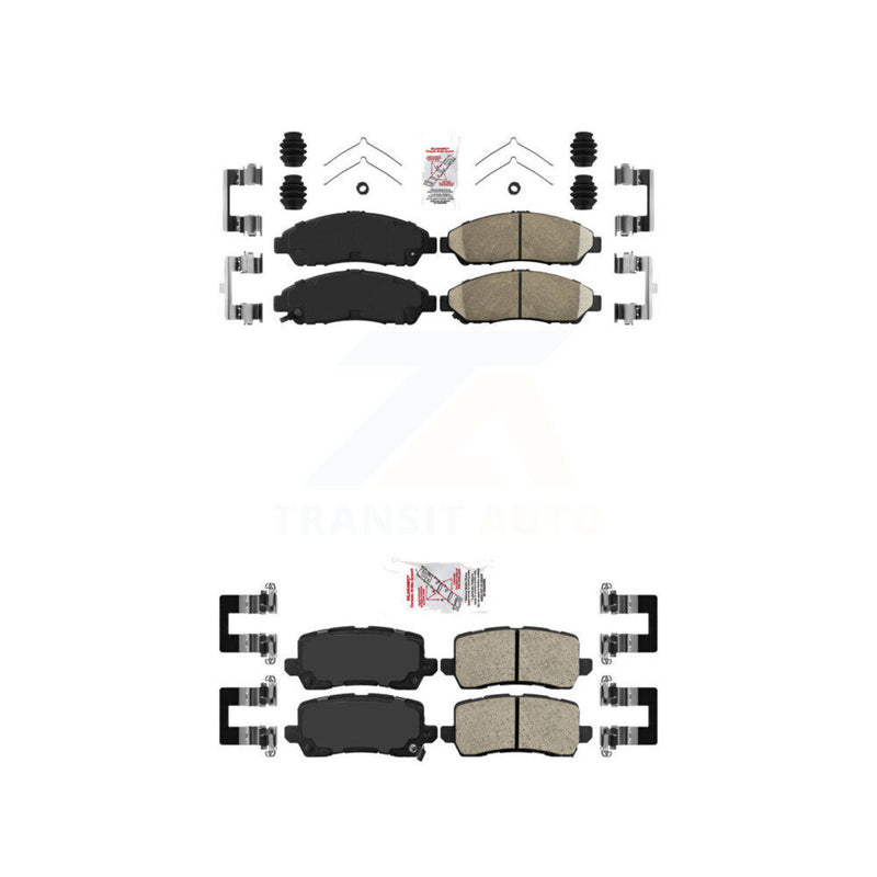 AmeriBRAKES KNF-100763 Disc Brake Pad for 2014-2020 Acura RLX - Front and Rear