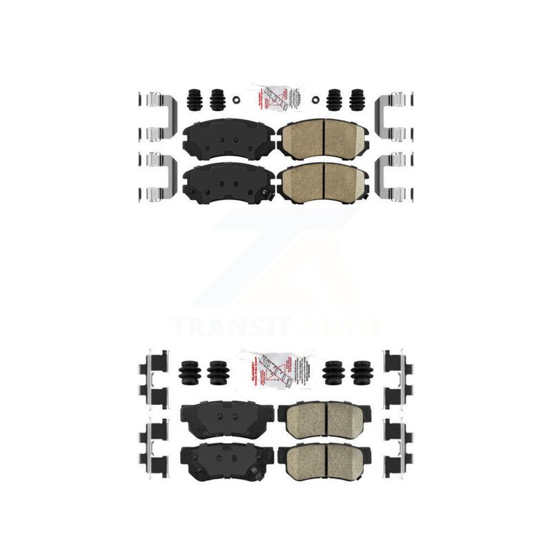 AmeriBRAKES KNF-100764 Disc Brake Pad for 2003-2010 Hyundai Elantra, Hyundai Azera and More - Front and Rear
