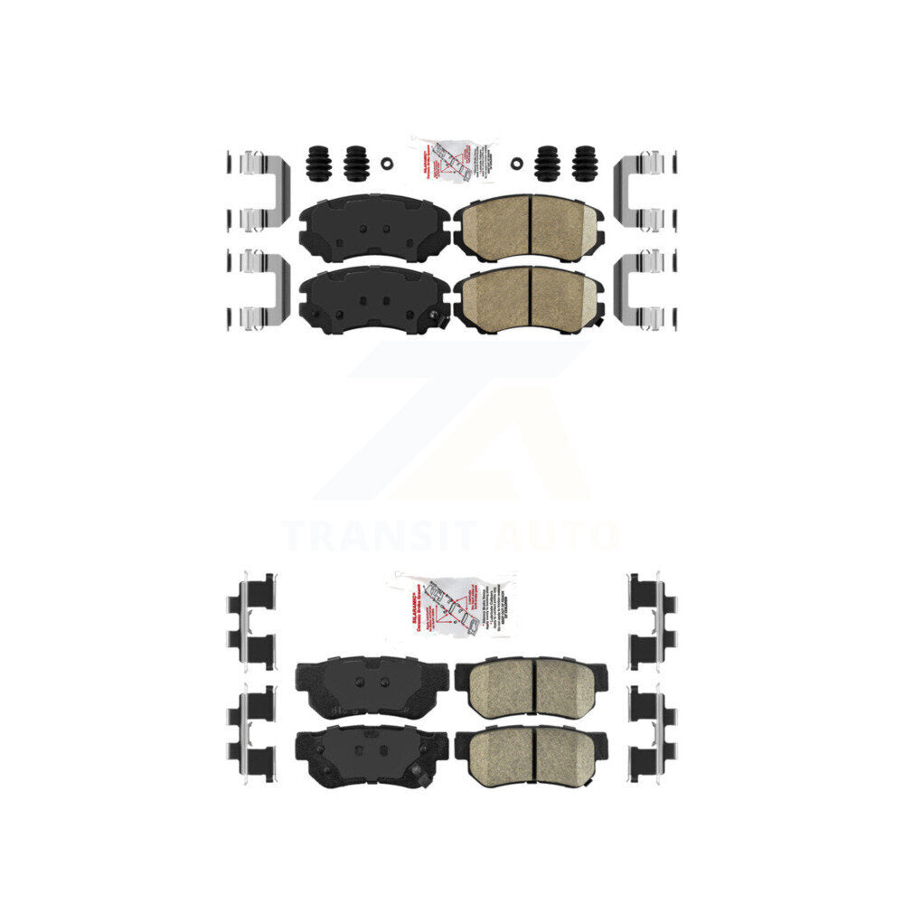 AmeriBRAKES KNF-100765 Disc Brake Pad for 2003-2010 Hyundai Elantra, Hyundai Azera and More - Front and Rear
