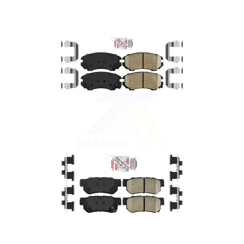 AmeriBRAKES KNF-100767 Disc Brake Pad for 2003-2010 Hyundai Elantra, Hyundai Azera and More - Front and Rear