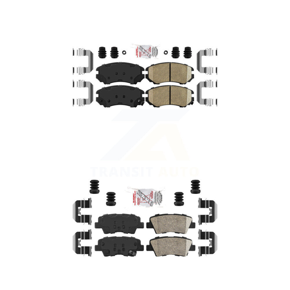 AmeriBRAKES KNF-100768 Disc Brake Pad for 2010-2011 Hyundai Azera, Hyundai Elantra - Front and Rear