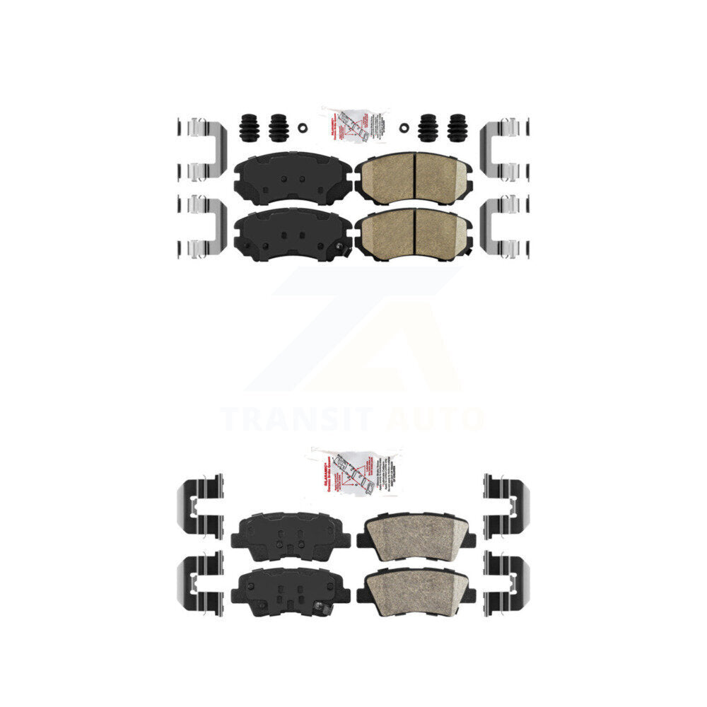 AmeriBRAKES KNF-100769 Disc Brake Pad for 2010-2011 Hyundai Azera, Hyundai Elantra - Front and Rear
