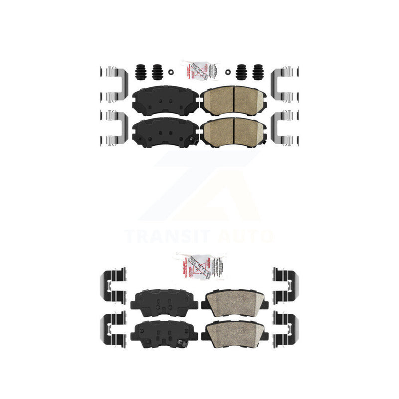 AmeriBRAKES KNF-100769 Disc Brake Pad for 2010-2011 Hyundai Azera, Hyundai Elantra - Front and Rear