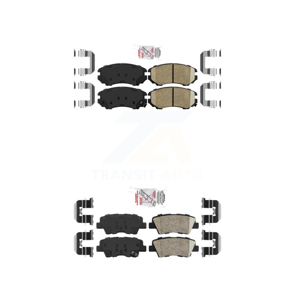AmeriBRAKES KNF-100771 Disc Brake Pad for 2010-2011 Hyundai Azera, Hyundai Elantra - Front and Rear