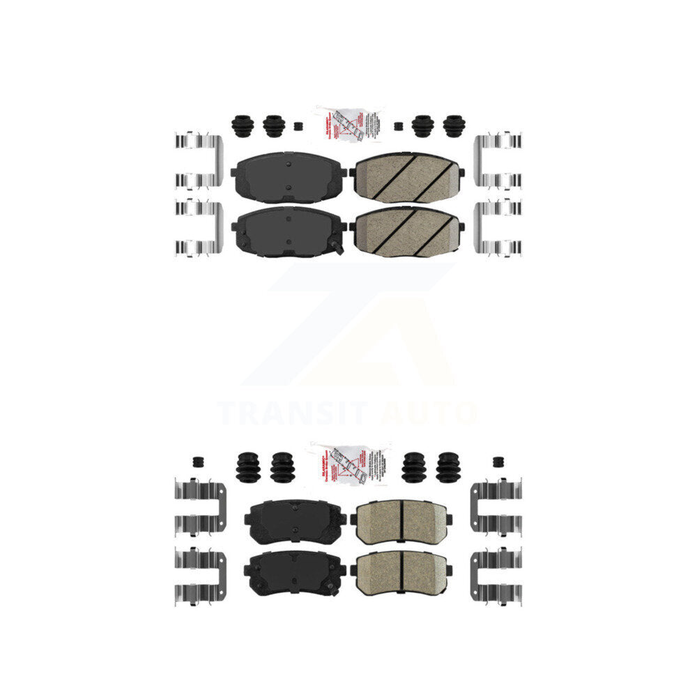AmeriBRAKES KNF-100772 Disc Brake Pad for 2009-2013 Kia Forte5, Hyundai Elantra and More - Front and Rear