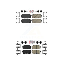 AmeriBRAKES KNF-100772 Disc Brake Pad for 2009-2013 Kia Forte5, Hyundai Elantra and More - Front and Rear